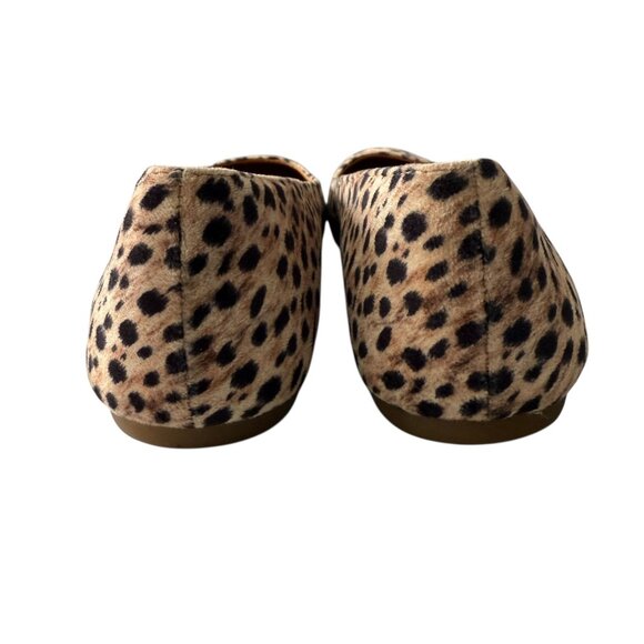 Born Adour Leopard Print Leather Ballet Flats Womens Slip-On Shoes Size 7 Animal - Picture 6 of 9